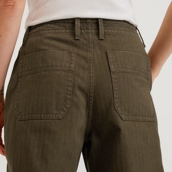 Everlane The Organic Cotton  Herringbone pant size 4 In Beech - Picture 6 of 7